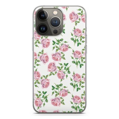 Kleine roosjes: iPhone 13 Pro Transparant Hoesje