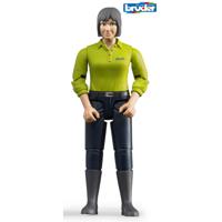 Bruder 60405 vrouw met groen shirt & zwarte broek - thumbnail
