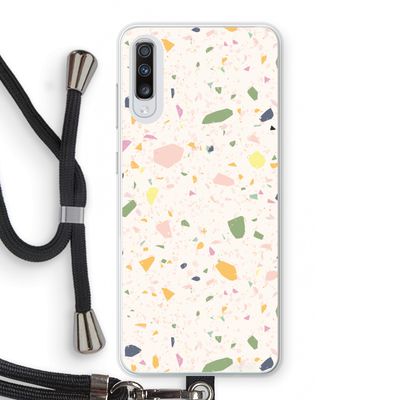 Terrazzo N°21: Samsung Galaxy A70 Transparant Hoesje met koord