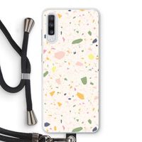 Terrazzo N°21: Samsung Galaxy A70 Transparant Hoesje met koord