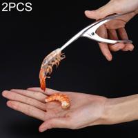 2 PC's 304 roestvrij staal garnalen beschietingen Tool zeevruchten Shell de Gadgets van de keuken van de Remover
