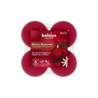 Bolsius Maxilicht Merry Moments 8 stuks