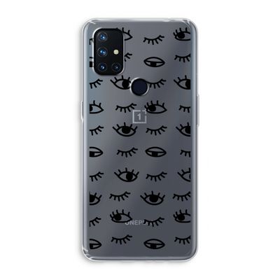 Eye pattern #2: OnePlus Nord N10 5G Transparant Hoesje