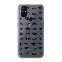 Eye pattern #2: OnePlus Nord N10 5G Transparant Hoesje