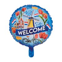 Folieballon &apos;Welcome&apos; Nederland Rond (46cm)