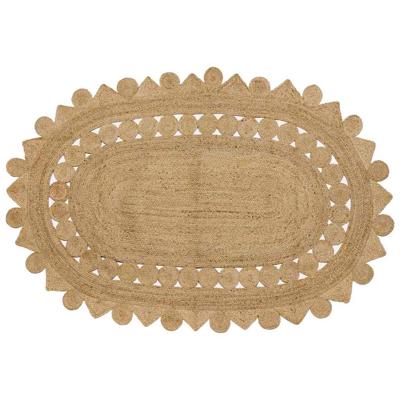 Tapijt Beige 152 x 245 cm Jute
