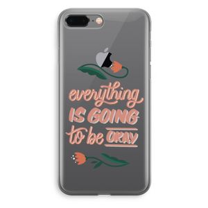 Optimistic flower girl: iPhone 8 Plus Transparant Hoesje