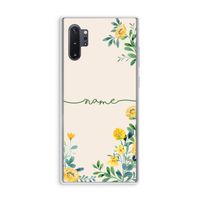 Gele bloemen: Samsung Galaxy Note 10 Plus Transparant Hoesje