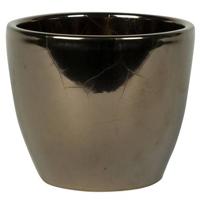 Ter Steege Bloempot - goud - keramiek - 15 x 12 cm