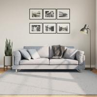 VidaXL Vloerkleed huarte laagpolig zacht wasbaar 200x200 cm grijs