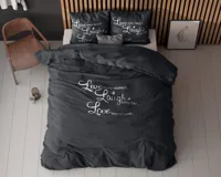 Sleeptime Live, laugh and love Antraciet