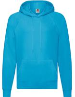 Fruit Of The Loom F430 Lightweight Hooded Sweat - Azure Blue - M - thumbnail