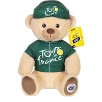 Officieel Tour de France pluche speelgoed - GIPSY TOYS - Tour de France - Beer met groene sprinterstrui en pet - 24 cm