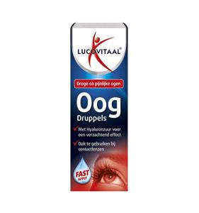 Oogdruppels droge pijnlijke ogen