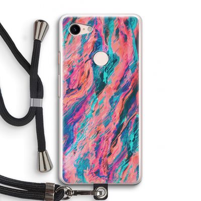 Electric Times: Pixel 3 Transparant Hoesje met koord