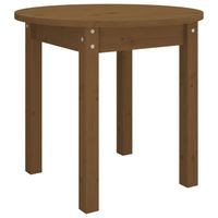 vidaXL Salontafel Ø 45x40 cm massief grenenhout honingbruin