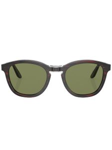 Giorgio Armani lunettes de soleil rondes à logo imprimé - Vert