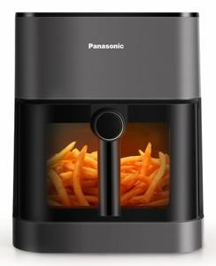 Panasonic NF-CC500SXE Airfryer 5 l 1450 W CoolTouch-behuizing, Stoomtoevoeging, Digitale timer, LC-display, Kijkvenster, Automatische start-stop Grijs