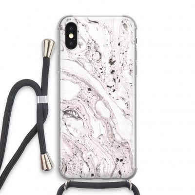 Mengelmoes: iPhone X Transparant Hoesje met koord