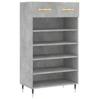 The Living Store Schoenenkast - betongrijs - 60 x 35 x 105 cm - Duurzaam materiaal - thumbnail