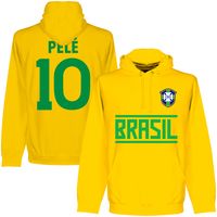 Brazilië Pelé 10 Team Hoodie - thumbnail