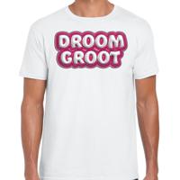 Song T-shirt voor festival - droom groot - Europa - wit - heren - Joost - supporter/fan shirt