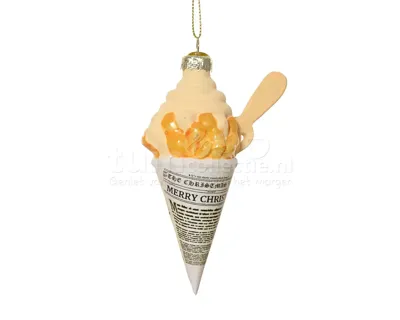 Kerstornament Puntzak Friet 1st