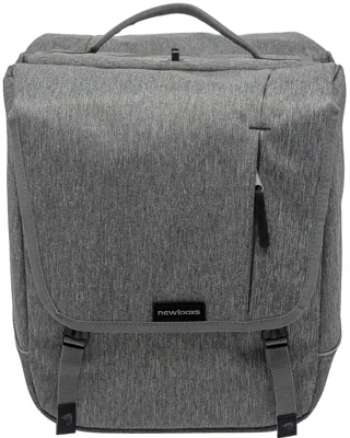 Dubbele fietstas New Looxs Nova Double afneembaar - 32 liter - grijs