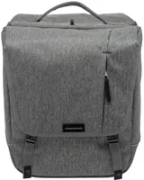 Dubbele fietstas New Looxs Nova Double afneembaar - 32 liter - grijs Dubbele fietstas New Looxs Nova Double afneembaar - 32 liter - grijs