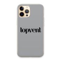 Topvent Grijs Zwart: iPhone 13 Pro Max Transparant Hoesje