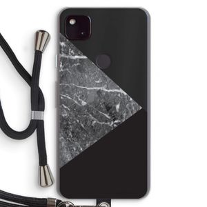 Combinatie marmer: Pixel 4a 5G Transparant Hoesje met koord