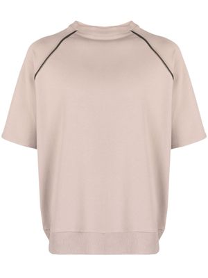 Alchemy t-shirt en coton stretch à manches courtes - Tons neutres