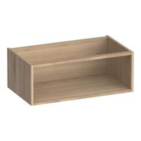 Brauer Flourish - Bijkast - 80 cm - met 1 Opbergvak - Lamellen Eiken Naturel