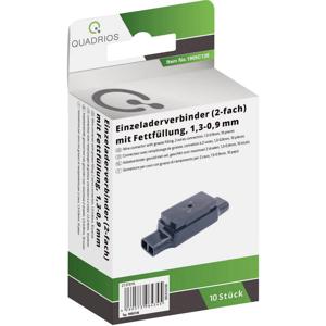 Quadrios 1905C136 Draadconnector Flexibel: 0.90-1.30 mm² Massief: 0.90-1.30 mm² Aantal polen: 4 10 stuk(s) Zwart