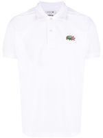 Lacoste polo en coton à patch logo - Blanc - thumbnail