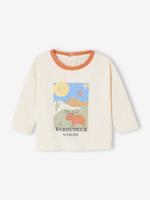 T-shirt baby jongen lange mouwen ecru