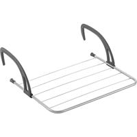 Metaltex favonio radiator-balkon droogrek 3 m drooglijn zilver/zwart