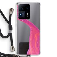 Paarse stroom: Xiaomi Mi Mix 4 Transparant Hoesje met koord