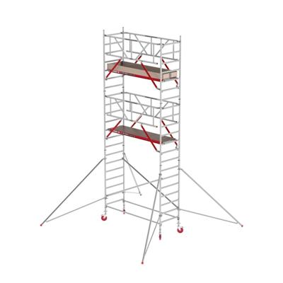 Altrex RS TOWER 41 PLUS rolsteiger | 7.20 m | 0.90 m | 2.45 m houten platform | Safe-Quick + schoren - TX415109