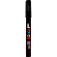 Uni-Posca Posca marker, afm pc-3m, lijndikte 0,9-1,3 mm, fijn, zwart, 1 stuk