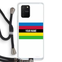 WK Wielrennen: Samsung Galaxy S10 Lite Transparant Hoesje met koord