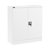 Metalen kast - 102 cm - 2 planken - wit