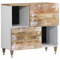 Dressoir 80x33,5x75 cm massief mangohout