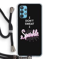 Sparkle quote: Samsung Galaxy A32 4G Transparant Hoesje met koord
