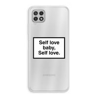 Self love: Samsung Galaxy A22 4G Transparant Hoesje
