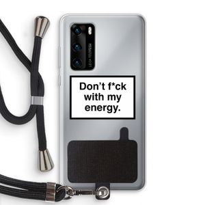 My energy: Huawei P40 Transparant Hoesje met koord
