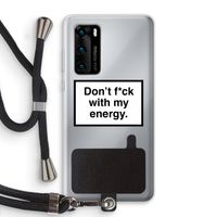 My energy: Huawei P40 Transparant Hoesje met koord