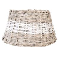 Clayre & Eef Lampenkap Ø 38x22 cm Beige Rotan Rond Rieten Lampenkap