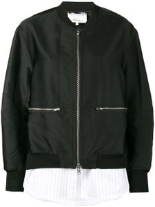 3.1 Phillip Lim veste bomber à design superposé - Noir