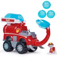 PAW Patrol Jungle Pups - Marshall's Olifant-Brandweerwagen met projectielwerper - speelgoedauto met speelfiguur - thumbnail